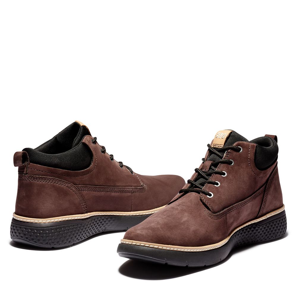 Bocanci Chukka Timberland Barbati Maro Inchis - Cross Mark Better Piele - Romania - WCMPQN518